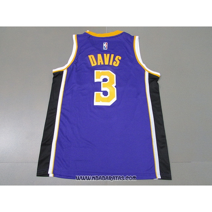 Camiseta Los Angeles Lakers Anthony Davis #3 Statement 2021-22 Violeta